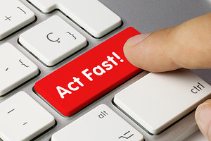 act fast key - Copyright – Stock Photo / Register Mark