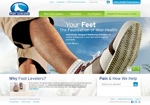 Foot Levelers New Website - Copyright – Stock Photo / Register Mark